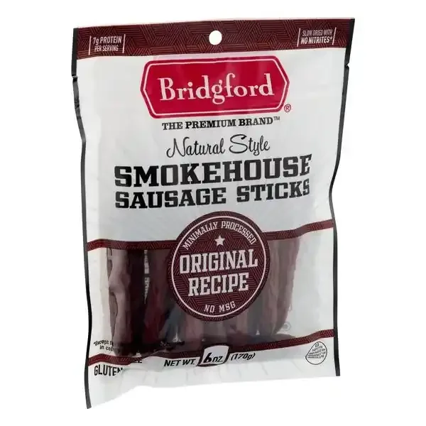 Bridgford Natural Style Smokehouse Sausage Sticks Original Recipe – 6 oz