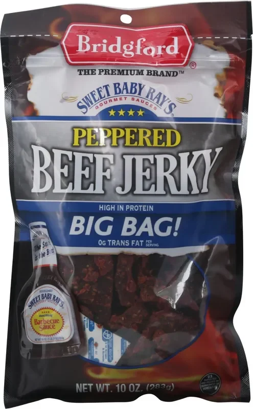 Bridgford Peppered Beef Jerky 10 oz