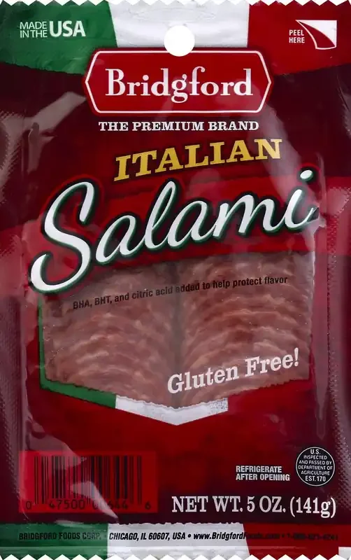 Bridgford Sliced Italian Salami, 5 oz
