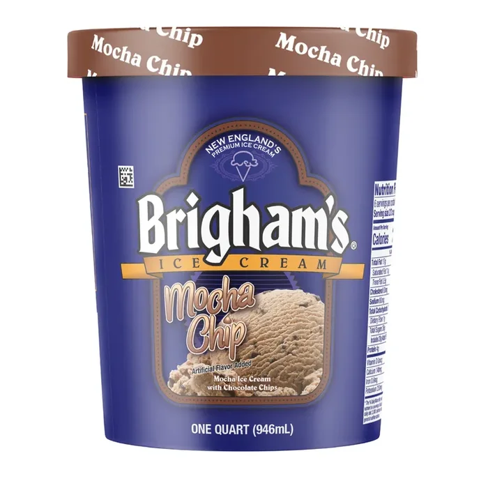 BRIGHAM‘S ICE CREAM Brigham‘s Mocha Chip Ice Cream, 1 Quart