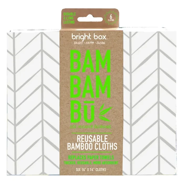 Bright Box Bamboo Reusable Cloths – Gray