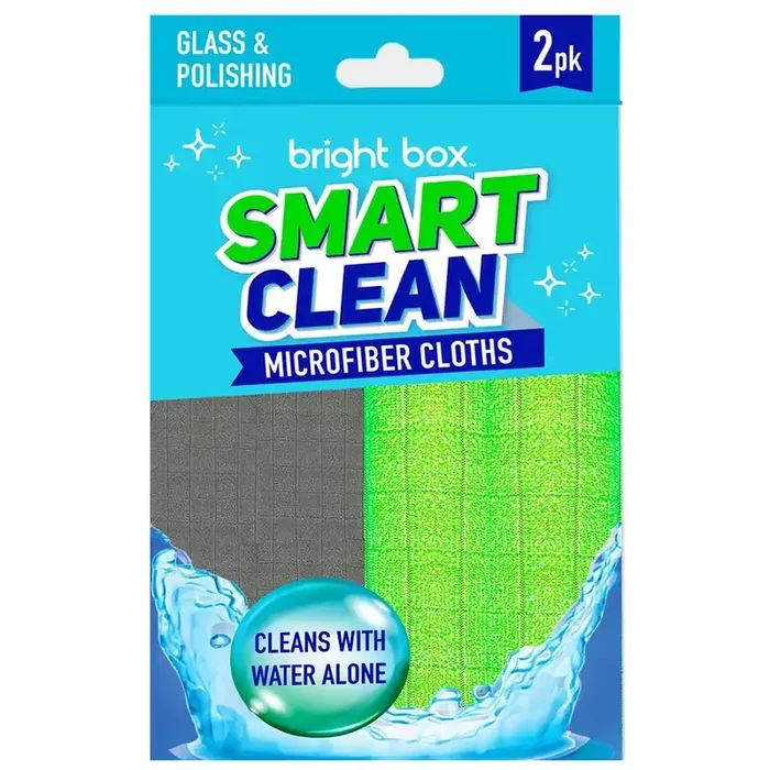 Bright Box Smart Clean Microfiber Cloths – Glass & Polishing