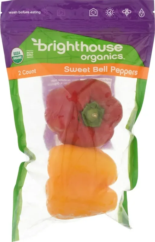 Brighthouse Organics Sweet Bell Peppers 2 ea Bag