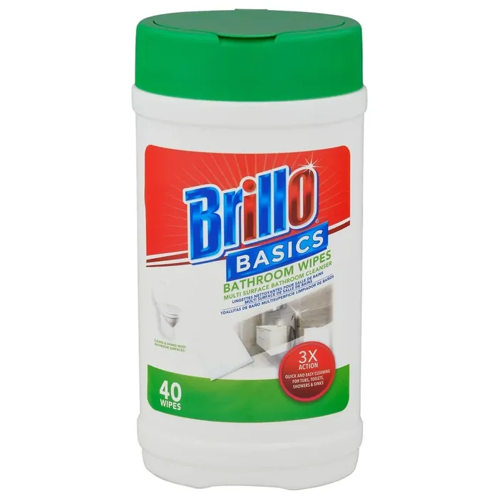 Brillo Basics Bathroom Wipes 40 ea