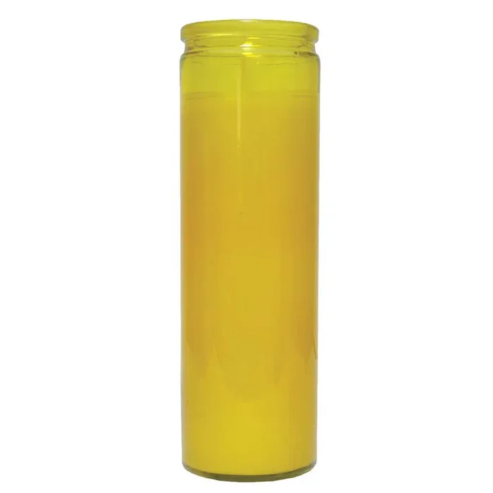 Brilux Clear Glass Candle – Amber