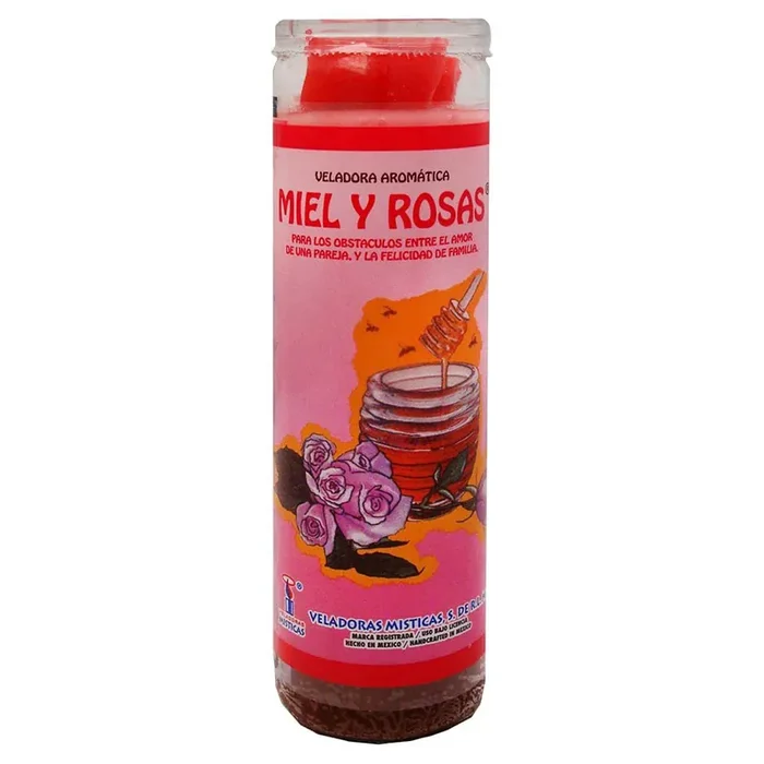 Brilux Miel y Rosas Candle – Red Wax