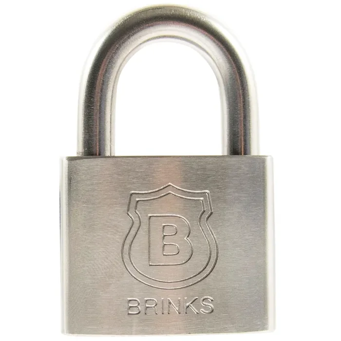 Brinks Commercial Keyed Padlock, 2-in Wide x 1-in Shackle
