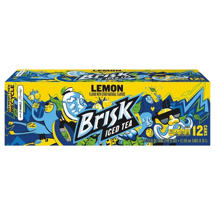 Brisk Iced Tea Lemon 12 Fl Oz 12 Count