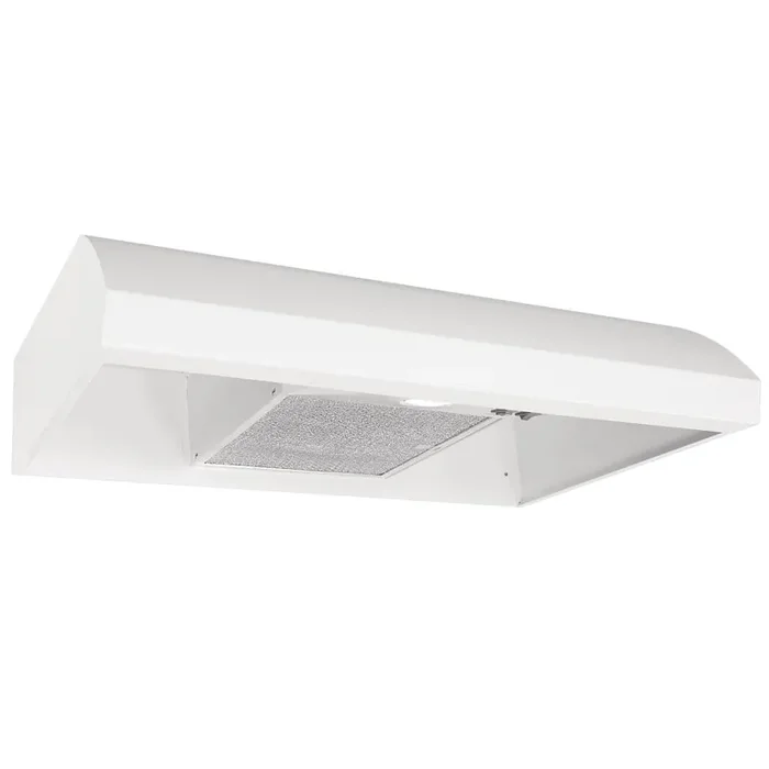 Broan 30 inch Convertible 270-CFM White Under Cabinet Range Hood