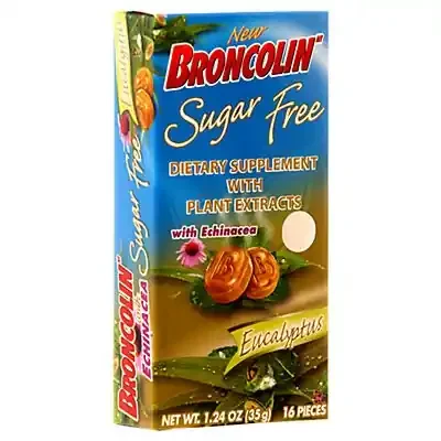Broncolin MIDWAY IMPORTING PRODUCTS Dietary Supplement Sugarfree Eucalyptus Drops 16Ct