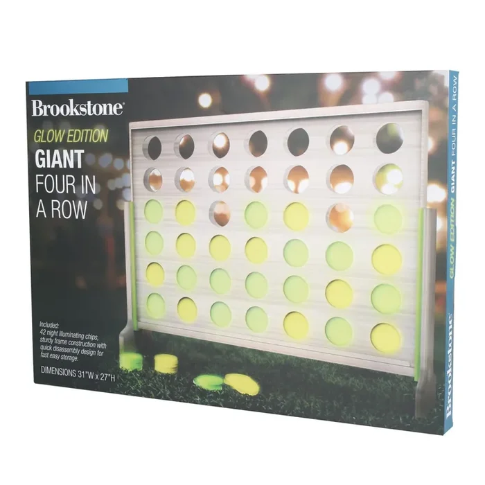 Brookstone Glow in the Dark Giant Four in Row