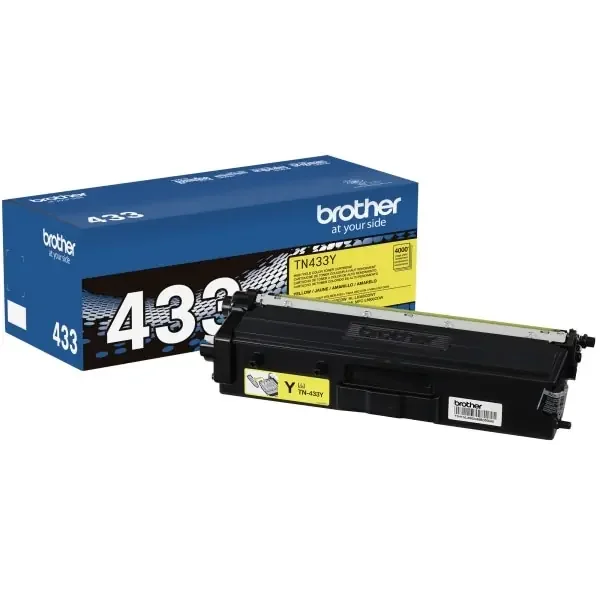 Brother Tn-433 High-Yield Yellow Toner Cartridge, Tn-433Y