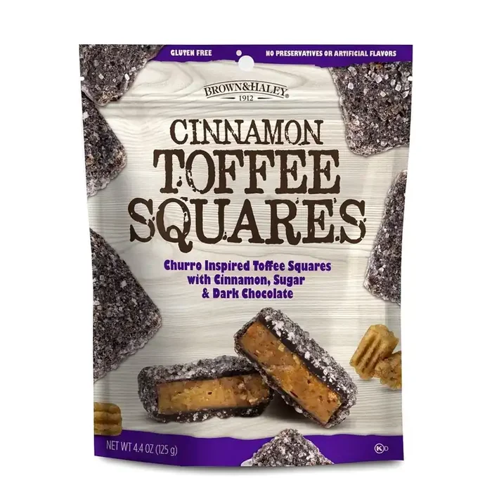 Brown & Haley® Dark Chocolate Cinnamon Toffee Candy Pouch