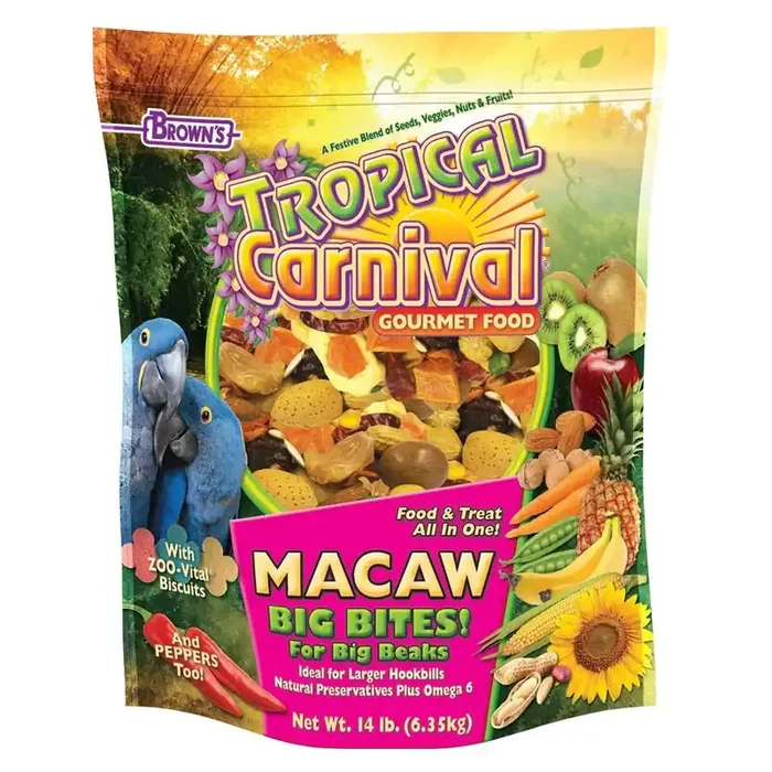 Brown‘s Tropical Carnival Gourmet Macaw Food