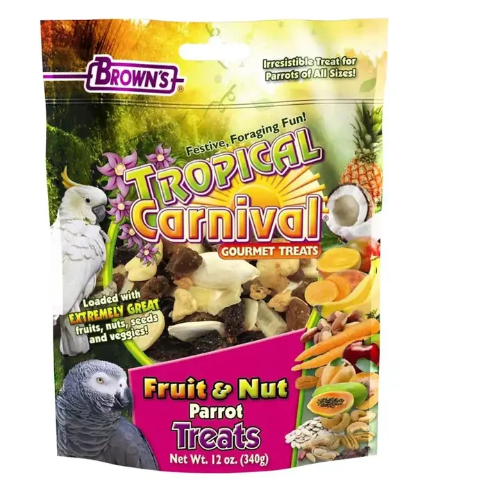 Brown‘s Tropical Carnival Gourmet Parrot Treats