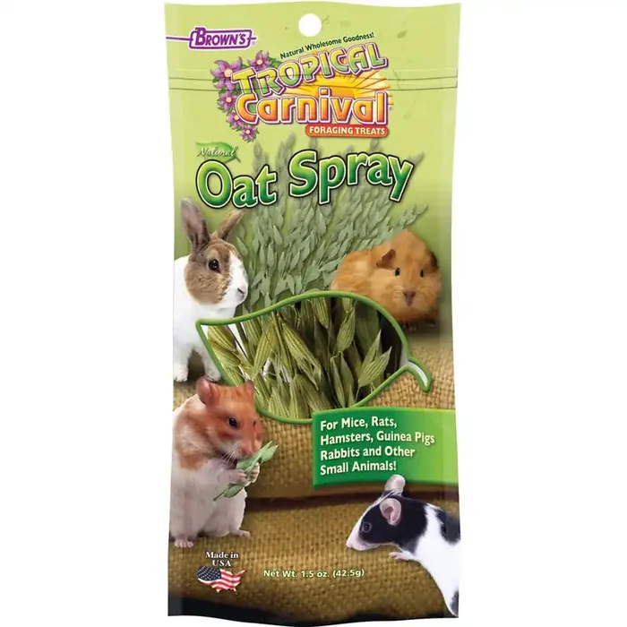 Brown‘s Tropical Carnival Oat Spray Foraging Treats