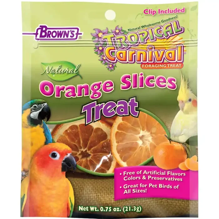Brown‘s Tropical Carnival Orange Slices Bird Treats