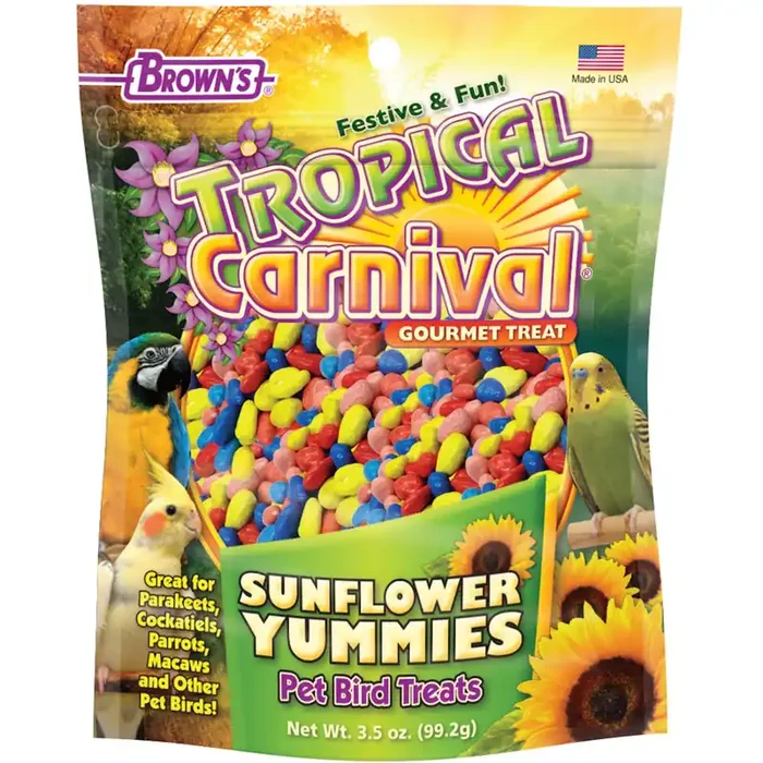 Brown‘s Tropical Carnival Sunflower Yummies Bird Treats