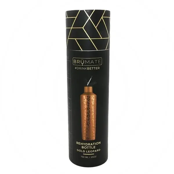BrüMate Brumate 25Oz Rehydration Bottle Gold Leopard
