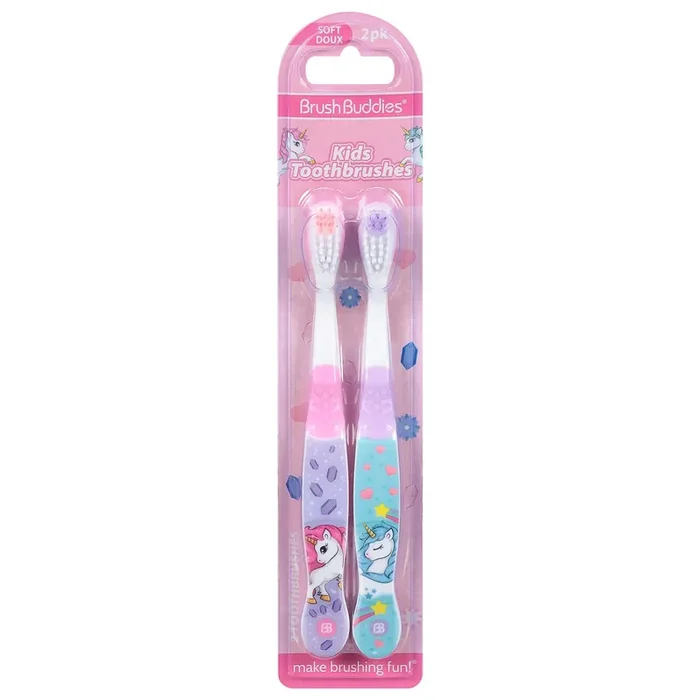 BrushBuddies Kids Toothbrushes 2 ea