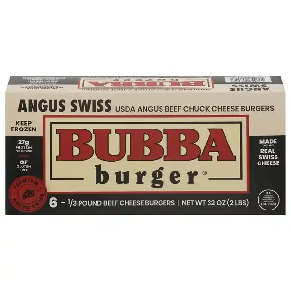 Bubba Burger Angus Swiss Burgers
