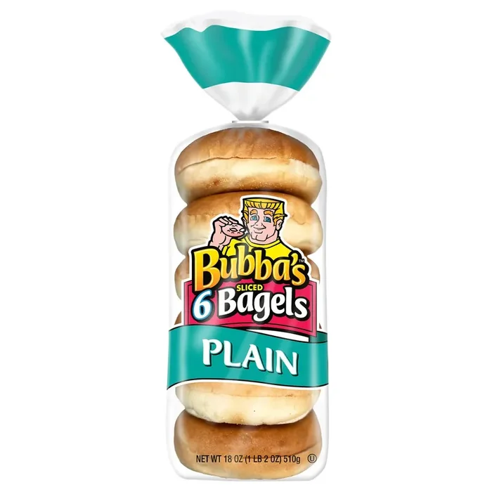 Bubba‘s Sliced Plain Bagels 18 oz