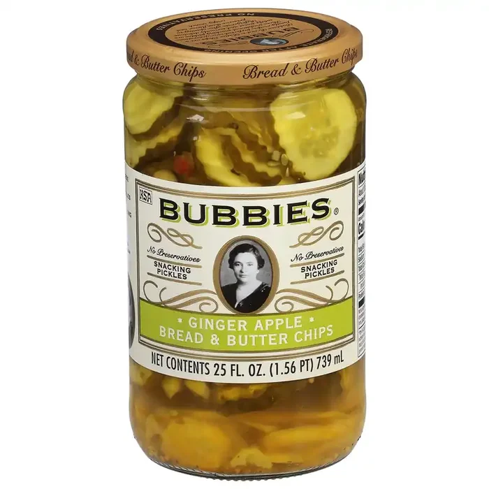 Bubbies Ginger Apple Bread & Butter Chips 25 fl oz