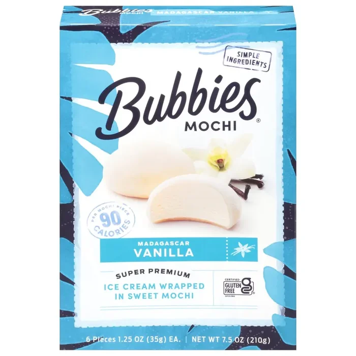 Bubbies Madagascar Vanilla Mochi 6 – 1.25 oz ea