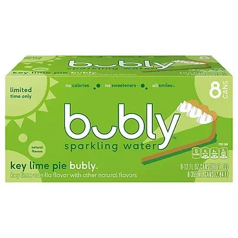 Bubly Key Lime Sparkling Water- 8 ct; 12 fl oz