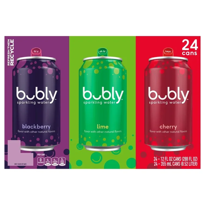Bubly Sparkling Water Variety