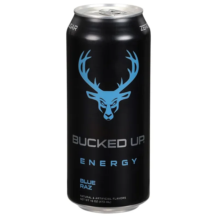 Bucked Up Blue Raz – 16 oz