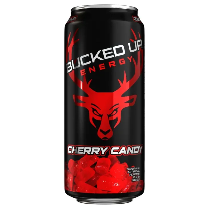 Bucked Up Cherry Candy Energy Drink 16 fl oz