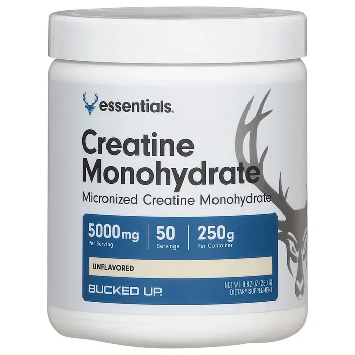 Bucked Up Essentials 5000 mg Unflavored Creatine Monohydrate 8.82 oz