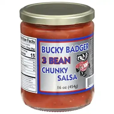Bucky Badger 3 Bean Chunky Salsa