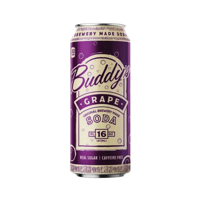 Buddy‘s Soda Grape Soda Can, 16 Fluid ounce – 16 fl oz