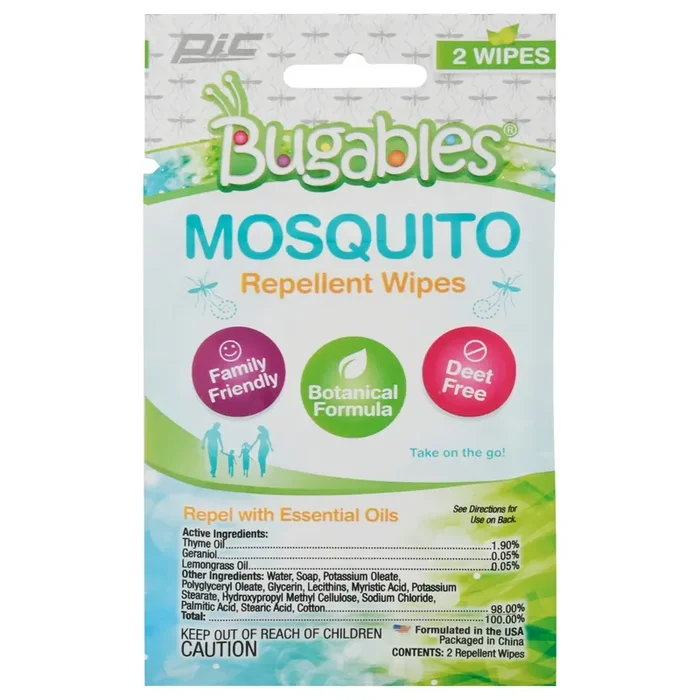 Bugables Mosquito Wipes 2Wipes