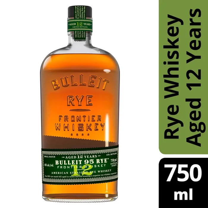 Bulleit Rye Aged 12 Years Whiskey, 750 mL
