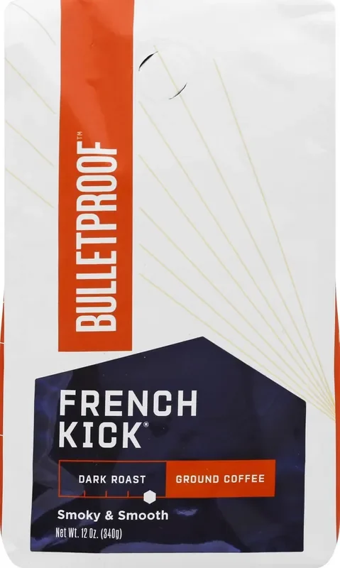 Bulletproof Dark Roast Ground French Kick Coffee- 12 oz