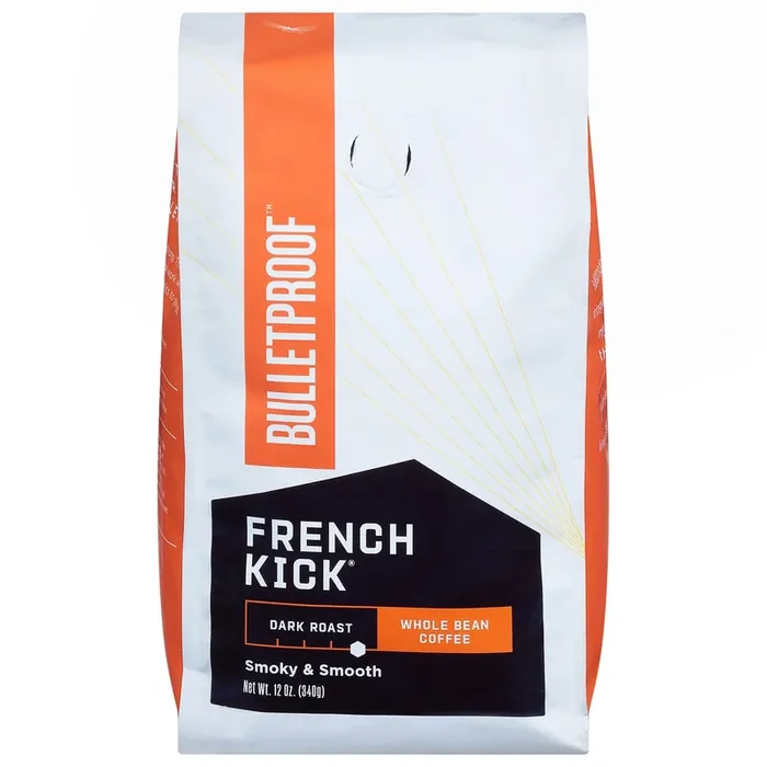 Bulletproof French Kick Dark Roast Whole Bean French Kick Coffee- 12 oz