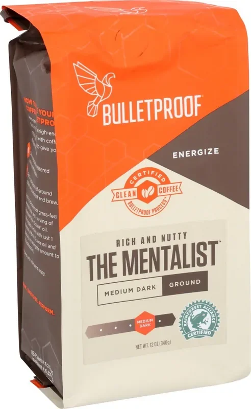 Bulletproof Ground Medium-Dark Roast The Mentalist Coffee – 12 oz