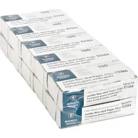 Business Source Jumbo Nonskid Paper Clips, Price/PK