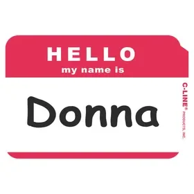 C-line Hello Name Badges, Price/100 /Box