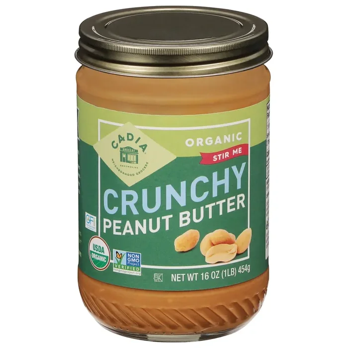Cadia Crunchy Organic Peanut Butter 16 oz