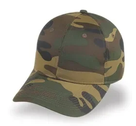 Cameo Sports CS-81A 6 Panel Structured Green Camo Cap