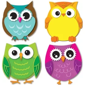 Carson-Dellosa CD-120195 Colorful Owls Cut Outs