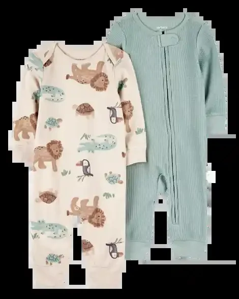 Carter‘s Baby 2-Pack Jumpsuits Multi NB