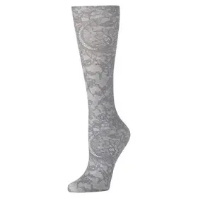 Celeste Stein Womens 10″ Ankle Sock-Grey Morning Lace