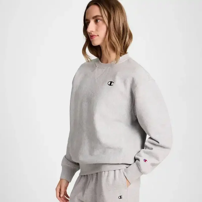 Champion Women‘s Fleece Pullover Sweatshirt – Heather Gray S
