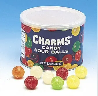 Charms, Sour Balls Tin, 12 oz