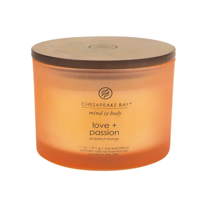 Chesapeake Bay Candle Mind & Body Collection Love + Passion Grapefruit Mango